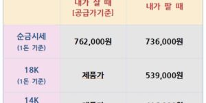 26.06.29 오늘의 금은시세표