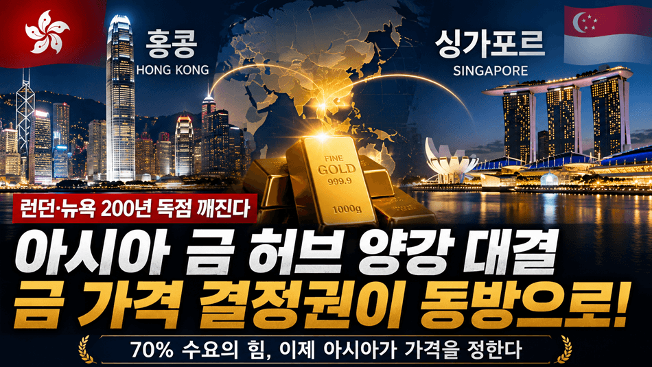 런던·뉴욕 200년 독점 깨진다 — 홍콩·싱가포르, 아시아 금 허브 양강 경쟁 개막 썸네일