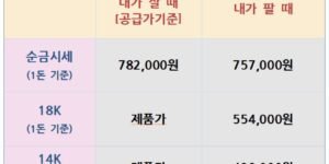 26.07.06 오늘의 금은시세표