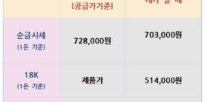 26.07.29 금은시세표
