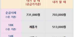 26.07.30 금은시세표